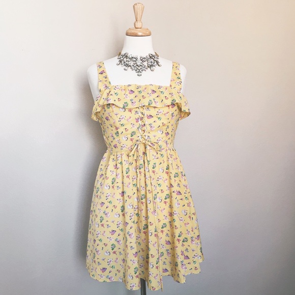 Dresses & Skirts - Yellow Floral Dress